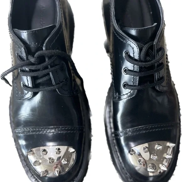 Shoes | Mens Alexander Mcqueen Derby Shoes With Spikesthick 